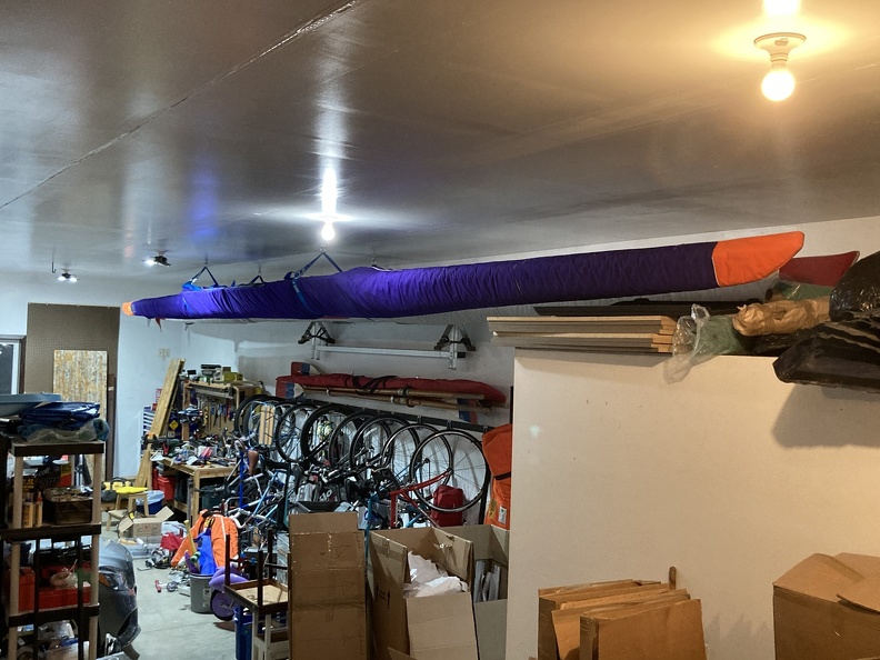 Rowing Shells in the Garage